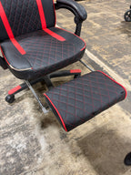 Used Arozzi Milano Enhanced Gaming Racing-Style Chair, Black/Red