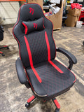 Used Arozzi Milano Enhanced Gaming Racing-Style Chair, Black/Red