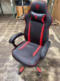 Used Arozzi Milano Enhanced Gaming Racing-Style Chair, Black/Red