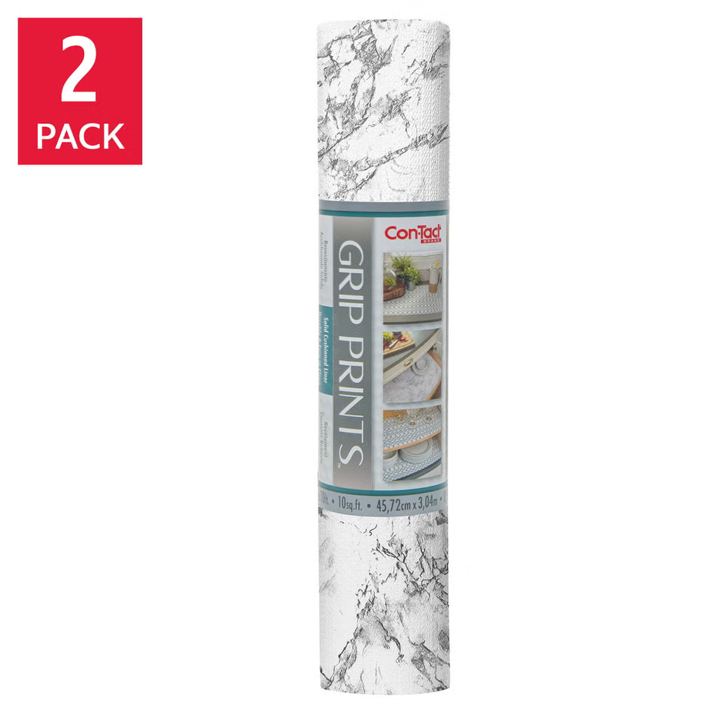 2 x Con-Tact Grip Prints Shelf Liner Midnight Marble