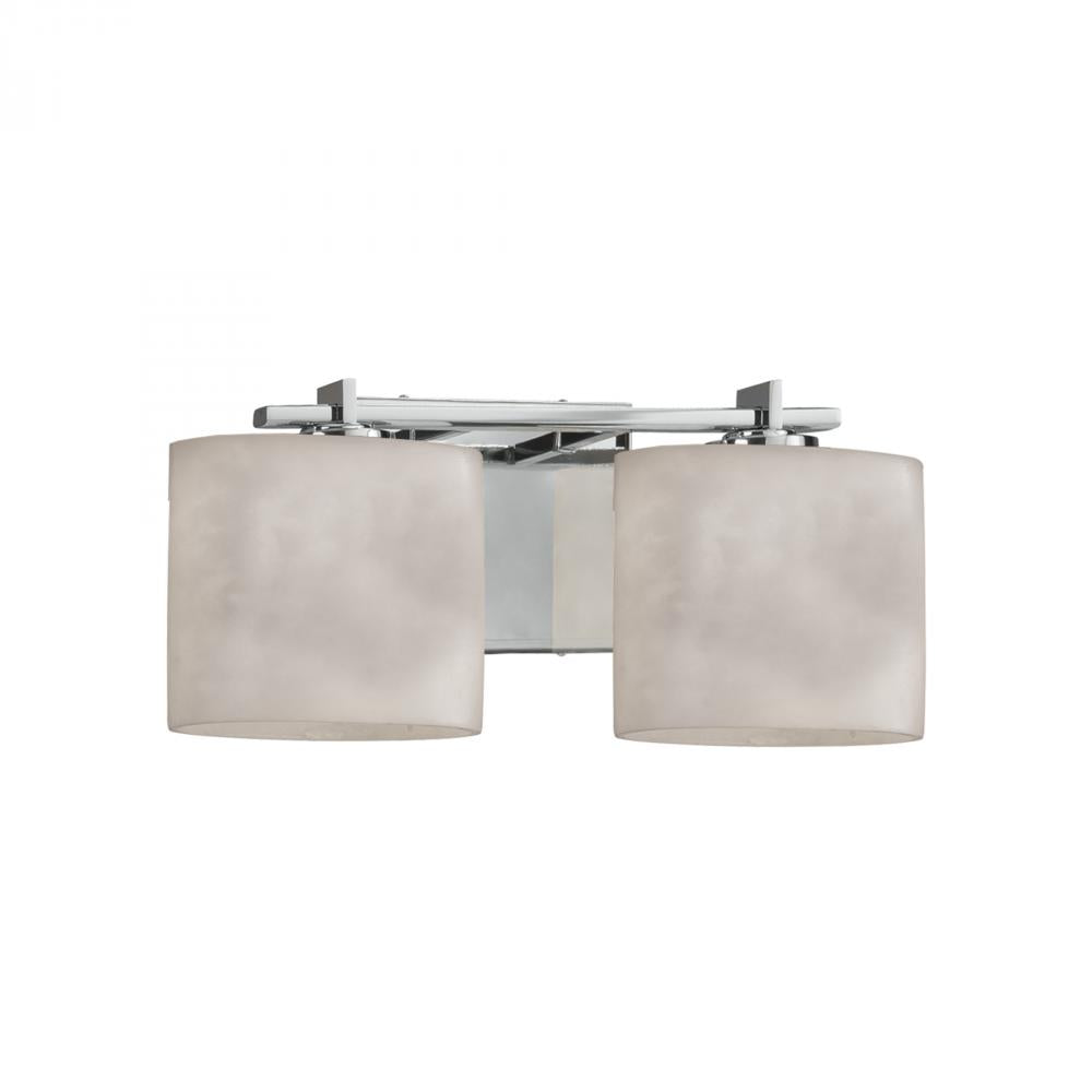 Black See Desc Era 2-Light Bath Bar (CLD-8442-30-MBLK) by Justice Design Group - *Lighting & Electrical