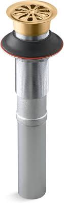 Kohler, 7129-2MB, Lavatory Grid Drain Less Overflow, Vibrant Brushed Moderne Brass