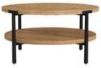 Flexsteel Millwork Black/Umber Round Coffee Table
