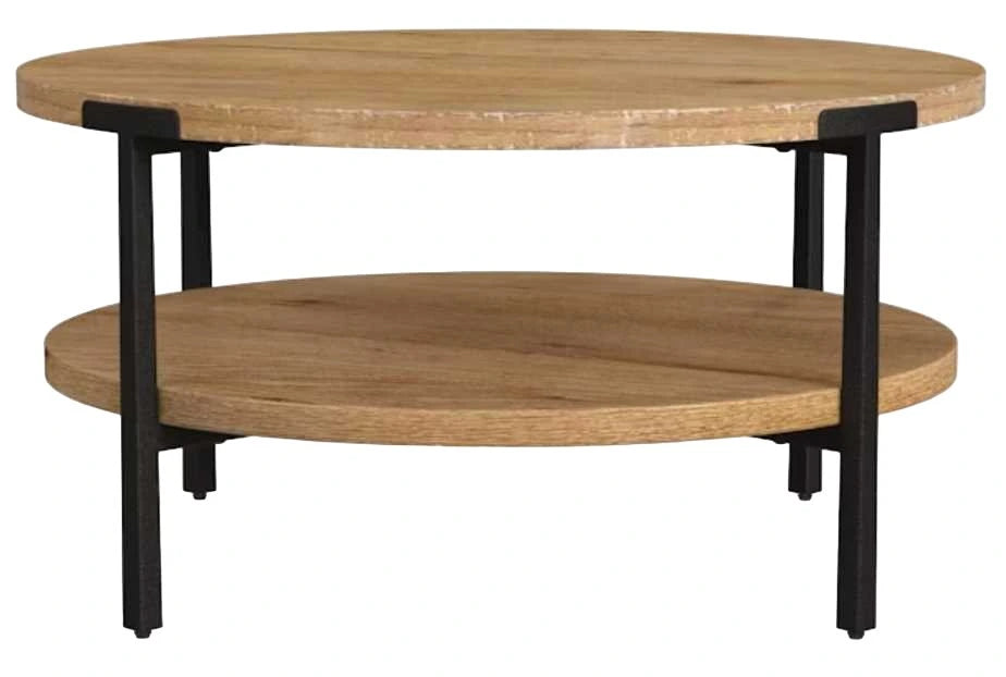 Flexsteel Millwork Black/Umber Round Coffee Table