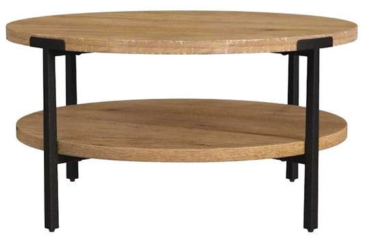 Flexsteel Millwork Black/Umber Round Coffee Table