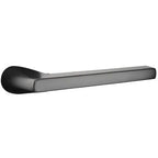 Emtek Single Cylinder Lausanne Handleset with Helios Right Handed Lever in Flat Black