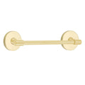 Emtek Transitional Brass Collection 12" Towel Bar with Small Disc Rosette in Satin Brass