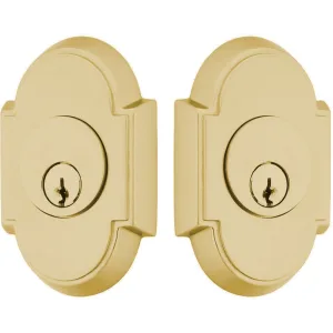 Emtek #8 Style Brass Modern Double Cylinder  Deadbolt 8366US7