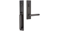 Scratch Emtek Lausanne Left Handed Full Plate Single Cylinder Keyed Entry Handleset with Stuttgart Interior Lever