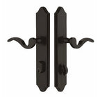 Scratch Emtek 7042US19 Flat Black 2" x 10" Concord Style Dummy, Pair Sideplate Lockset