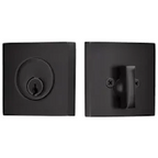 Emtek Square Brass Modern Single Cylinder Keyed Entry Deadbolt - *Tools Hardware & Misc