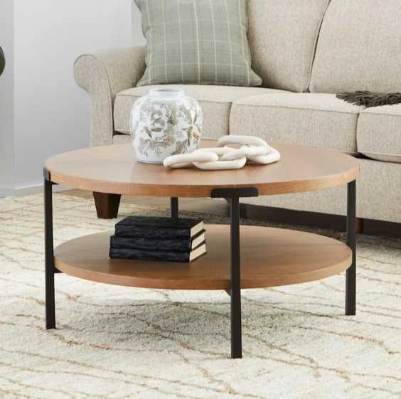 Flexsteel Millwork Black/Umber Round Coffee Table