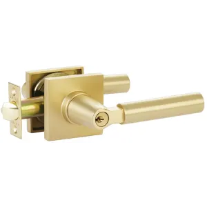 Scratch Emtek Hercules Keyed Lever with Square Rosette 5122HECRHUS4