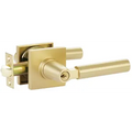 Scratch Emtek Hercules Keyed Lever with Square Rosette 5122HECRHUS4