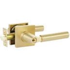 Scratch Emtek Hercules Keyed Lever with Square Rosette 5122HECRHUS4