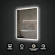 ICO Bath Camden 36’’ W x 36’’ H Modern Square Aluminum Frameless Bathroom Wall Mirror with Light - *Home Decor &