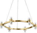 Elan 84066CG Arabella Chandelier 12-Light LED 420 Total Watts Champagne Gold - *Lighting & Electrical