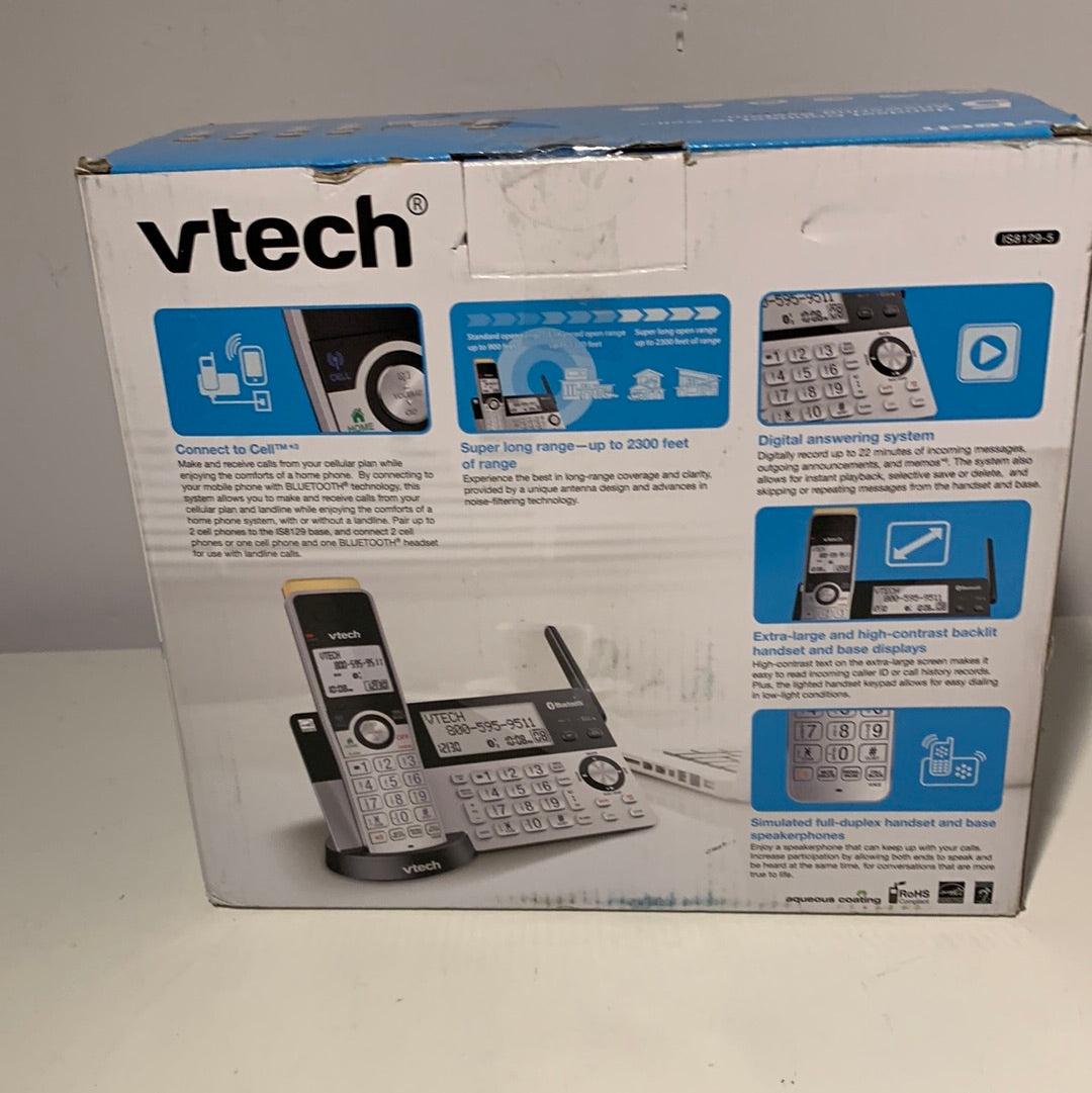 VTech Super Long Range 5 Handset DECT 6.0 Teléfono inalámbrico para el hogar