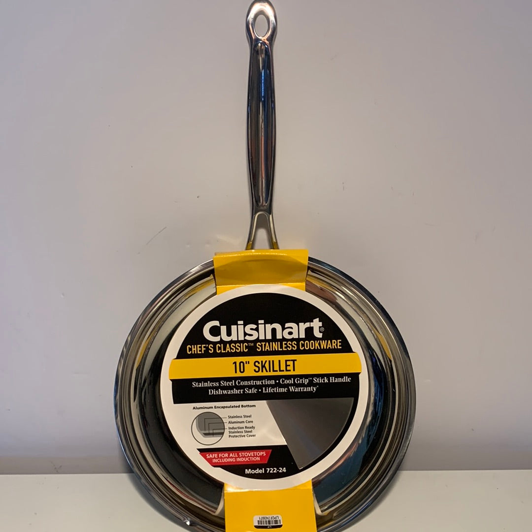See Desc Cuisinart Chef S Classic Stainless Steel 10 Open Skillet