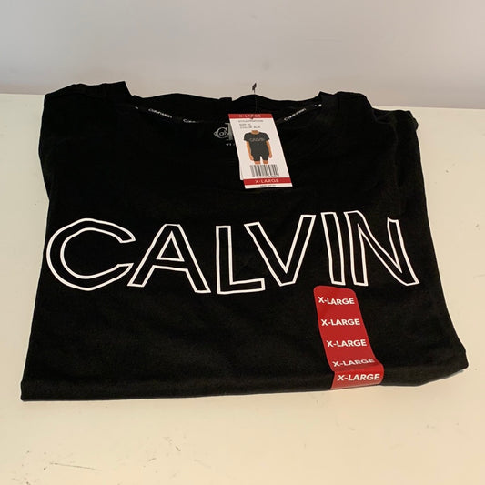 Calvin Klein Ladies Logo Camiseta Negro Blanco XL