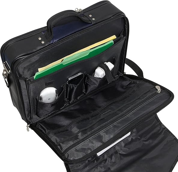 Mobile Edge Laptop Briefcase Bag Compatible with 15.6 Inch PC and Compatible with MacBook 17 Inch, for Men, Women, Business, Work, Navy