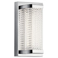 Elan Lighting 85081CH Ammiras - 5’’ 10.5W 1 LED Wall Sconce Chrome Finish with Clear Textured Glass - *Lighting &