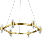 Elan 84066CG Arabella Chandelier 12-Light LED 420 Total Watts Champagne Gold - *Lighting & Electrical