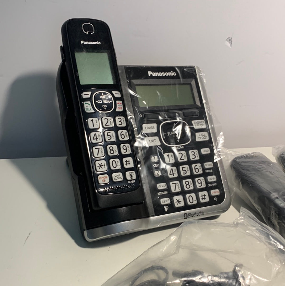 Sistema de teléfono inalámbrico Panasonic Link2Cell Bluetooth con asistente de voz