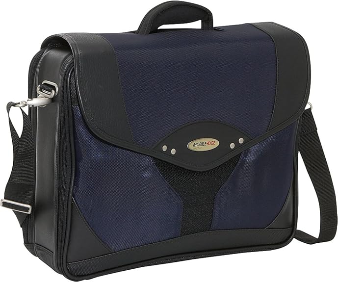 Mobile Edge Laptop Briefcase Bag Compatible with 15.6 Inch PC and Compatible with MacBook 17 Inch, for Men, Women, Business, Work, Navy