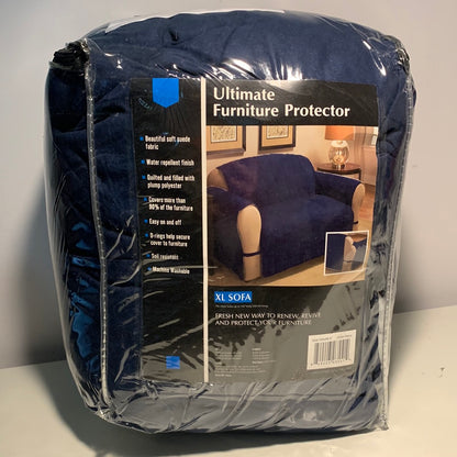 Jeffrey Ultimate Faux Suede XL - Funda para muebles de sofá, color azul