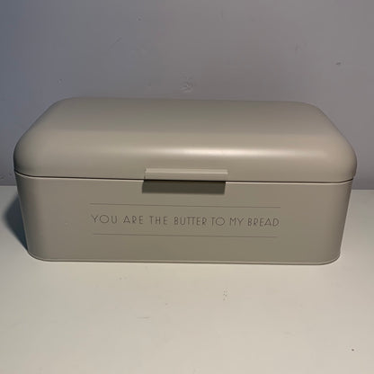 "You Are the Butter to My Bread" Metal Bread Bin Bloomingville