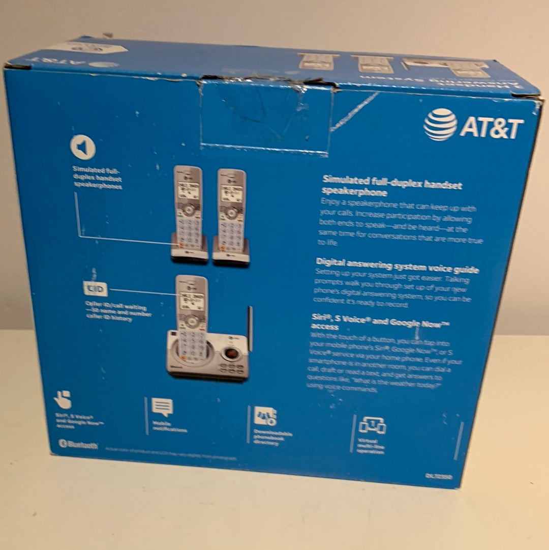 See Desc At&T Handset Cordless Phone Bluetooth Connect to Cell Answering System