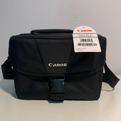 Canon 200ES DSLR y bolsa de hombro para cámara de video, negro