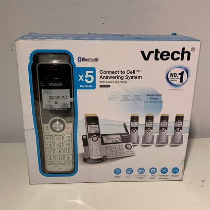 VTech Super Long Range 5 Handset DECT 6.0 Cordless Phone for Home