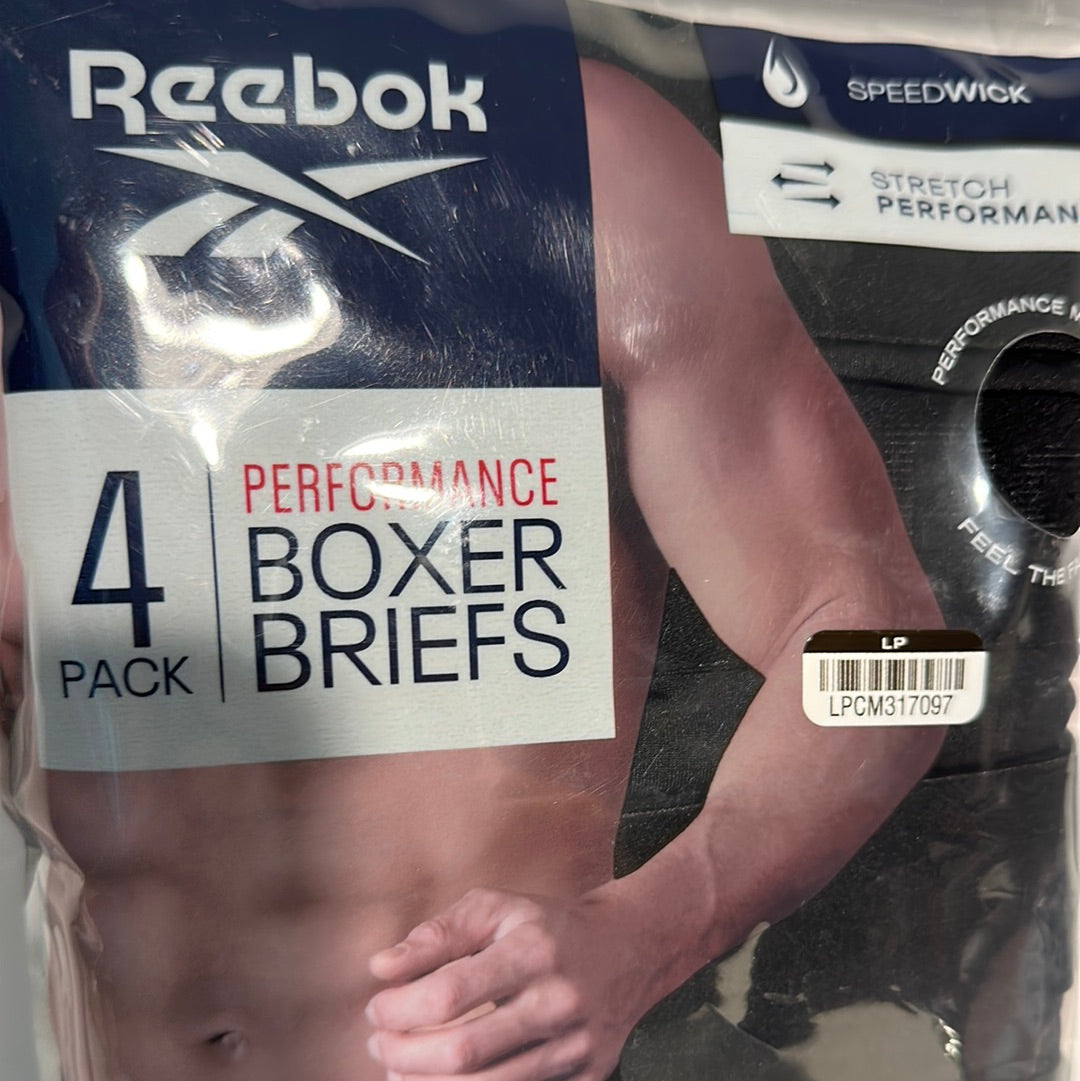 Reebok 4 Performance Boxer Briefs Black