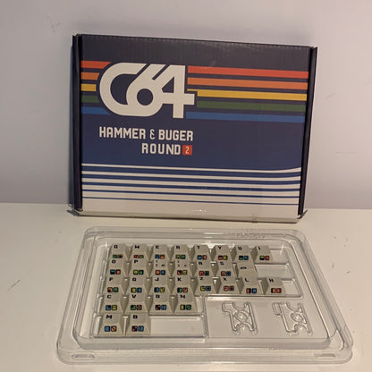BUGER &amp; HAMMERWORKS CRP C64 R2 KEYCAP SET C64 Alphas