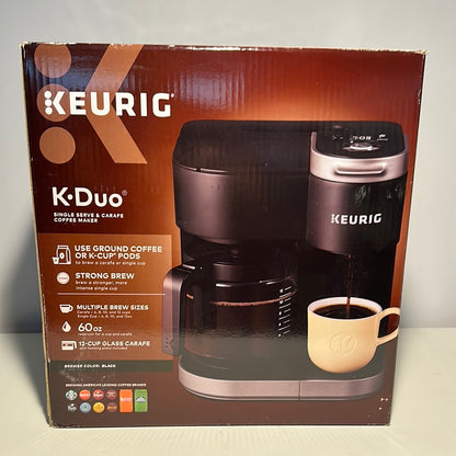 Sistema de preparación de café Keurig K-Duo de 12 tazas, negro