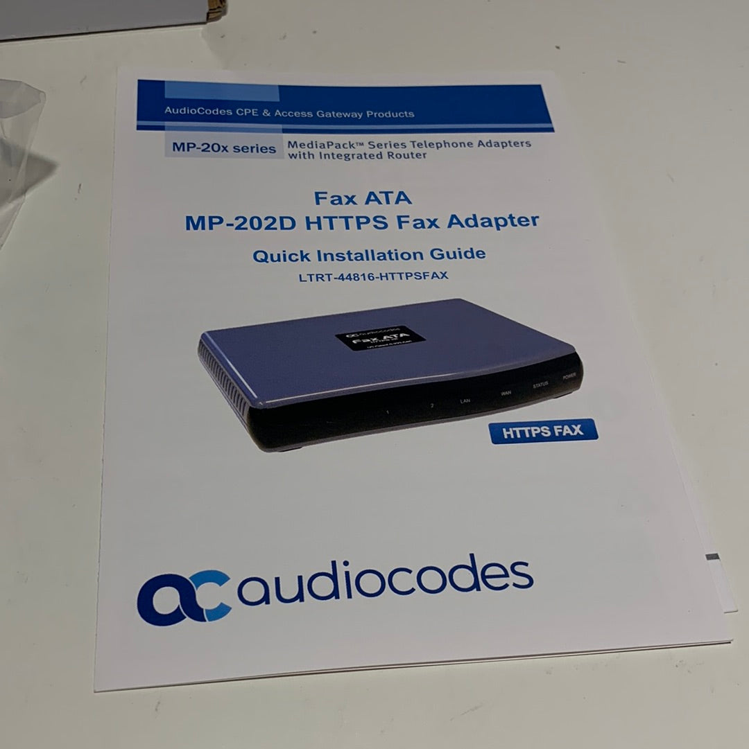 Códigos de audio Fax ATA MP-202B HTTPSFAX