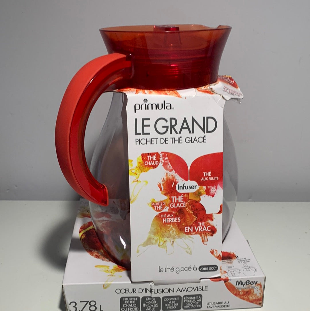 Primula The Big Iced Tea Maker Tritan 1 gal Red