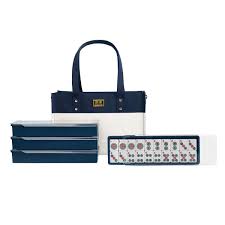 Mahjong Tile Set with Storage Tote