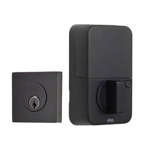 Emtek Square Single Cylinder Keyed Entry Deadbolt with Empowered 2 Upgrade Model: EMP28469US19
