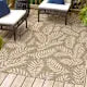JONATHAN Y Lighting Santa Monica 9’ x 12’ Polypropylene Botanical Indoor/Outdoor Area Rug - *Rugs