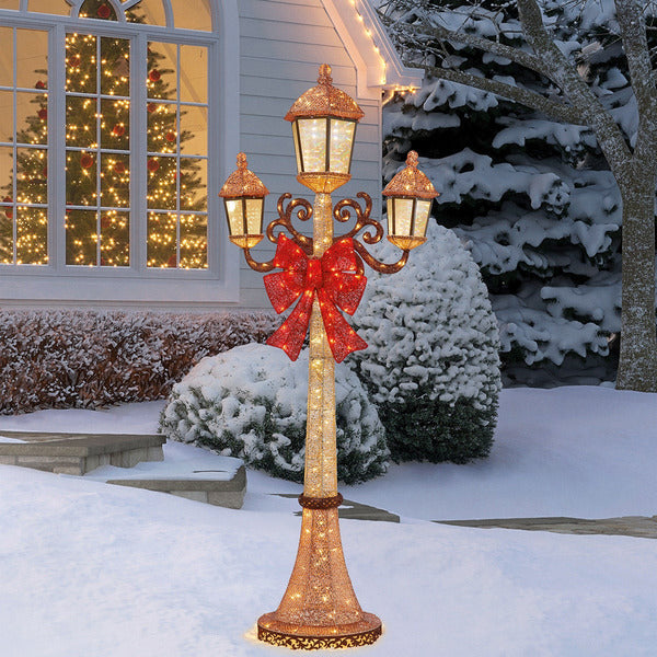 Kirkland 7’ LED Triple Lamp Post