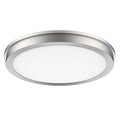 Energetic 14 Slim LED Flush Mount Light Fixture. Brushed Nickel