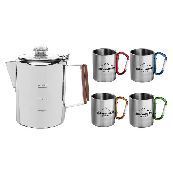Alpine Gear Stainless Steel Coffee Set - *Outdoor Recreation