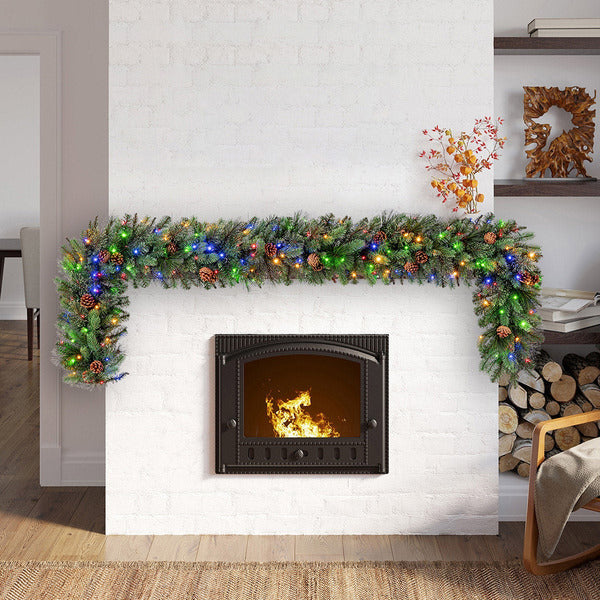 Kirkland 9’ Pre-lit LED With Twinkle Artificial Greenery Garland - *Christmas & Seasonal