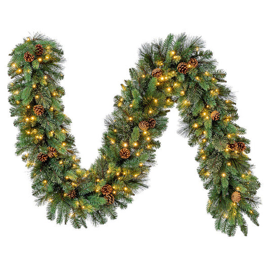 Kirkland 9’ Pre-lit LED With Twinkle Artificial Greenery Garland - *Christmas & Seasonal