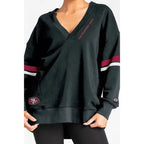 NFL San Francisco 49ers Women's Dark Champion V-Neck Tunic - S