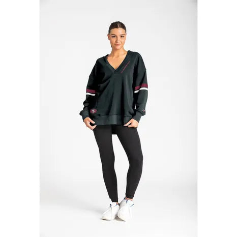 NFL San Francisco 49ers Women's Dark Champion V-Neck Tunic - S