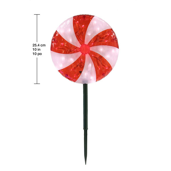 Kirkland Peppermint LED Lawn Stakes Set of 6 - *Christmas & Seasonal
